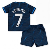 Chelsea Raheem Sterling #7 Vieras Peliasu Lasten 2023-24 Lyhythihainen (+ Lyhyet housut)